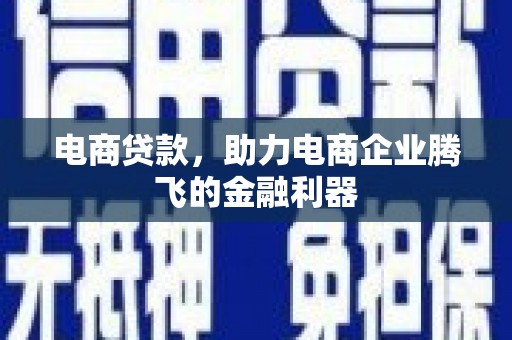 万州电商贷款，助力电商企业腾飞的金融利器