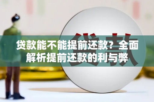 万州贷款能不能提前还款？全面解析提前还款的利与弊
