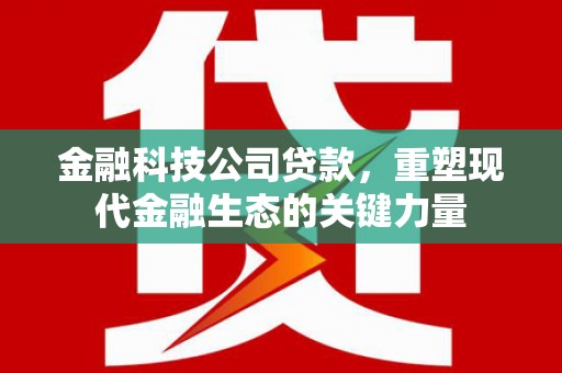 万州金融科技公司贷款，重塑现代金融生态的关键力量